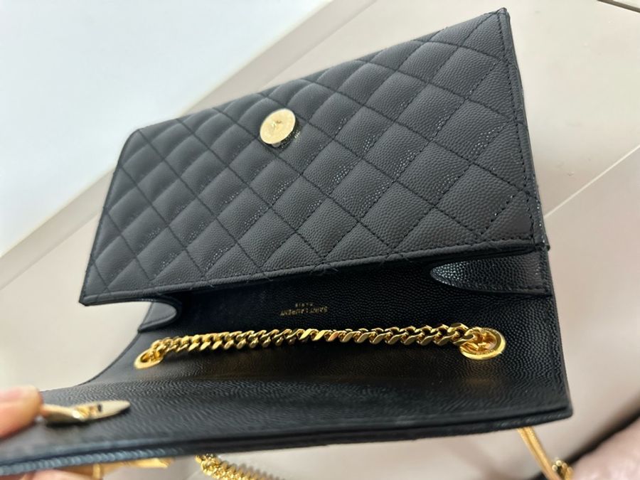 YSL ENVELOPE 粒面皮革小型信封袋-4
