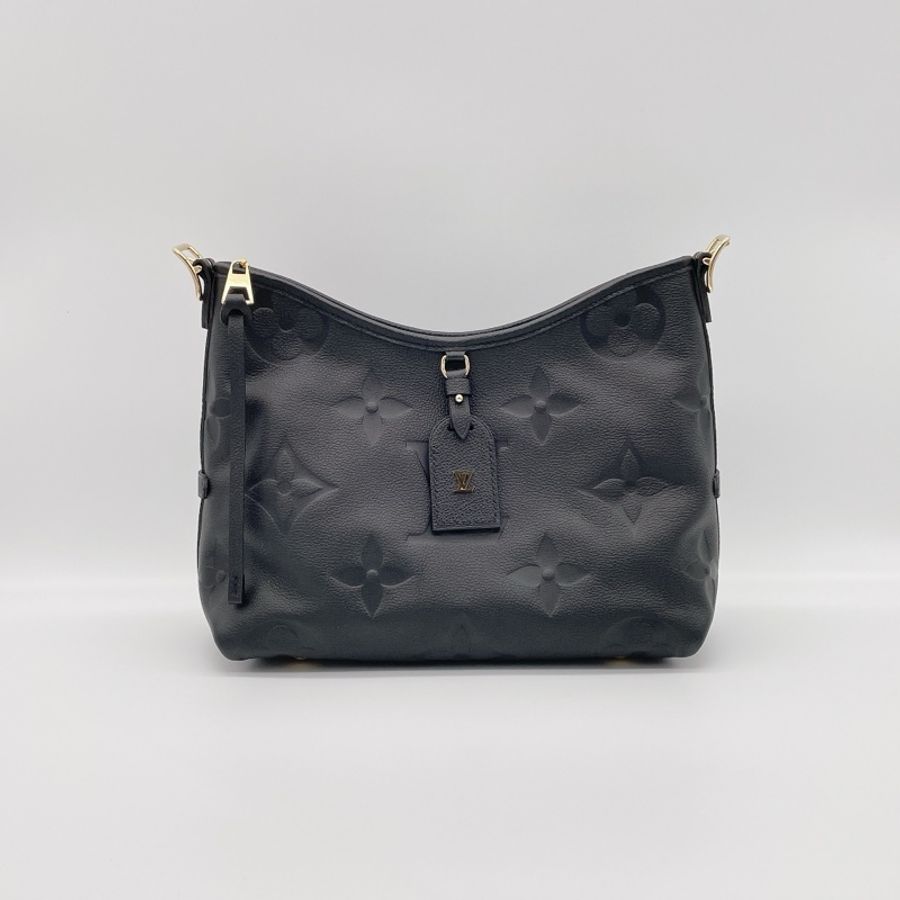 LV黑牛皮大LOGO壓紋CARRY ALL-2