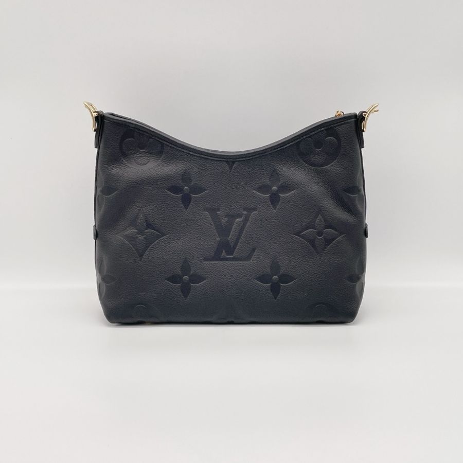 LV黑牛皮大LOGO壓紋CARRY ALL-7