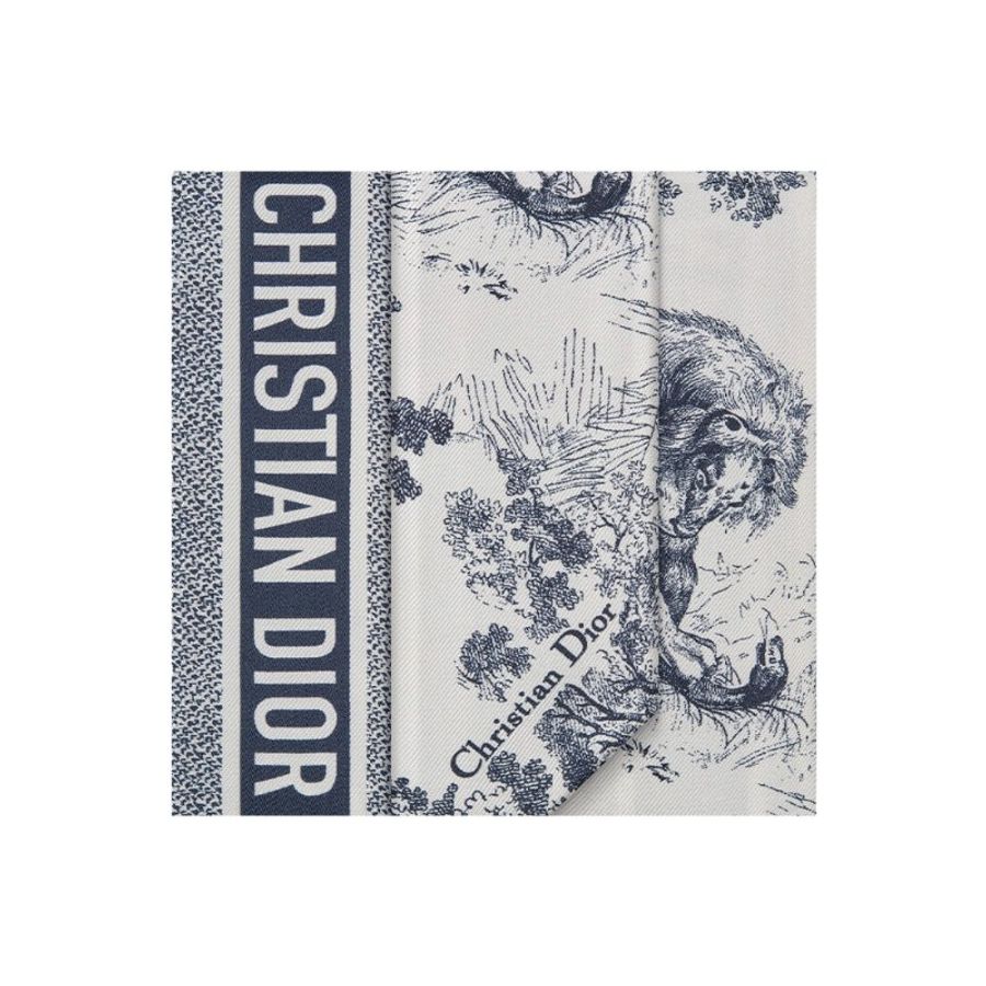 Christian Dior Toile De Jouy Sauvage Mitzah Twilly for Women in Ivory/Navy Blue (15JOU106I602-501)-3