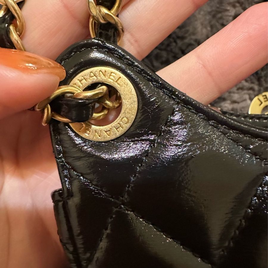 Chanel 23C AS3710 油臘皮 HOBO包 天貓包 中號-18