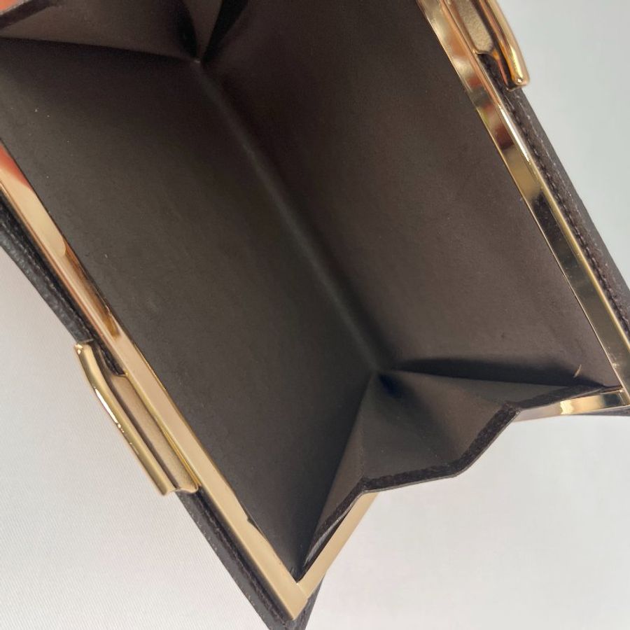 RARE TO GO 中古 | Burberry 經典格紋口金長銀包長夾手拿袋零錢-8