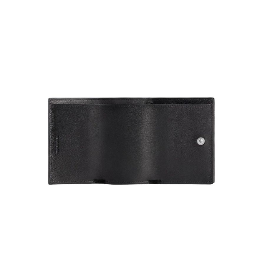 Balenciaga Cash Mini Bal Paris Allover Small Wallet for Women in Black (594312-2AAOC-1097)-3