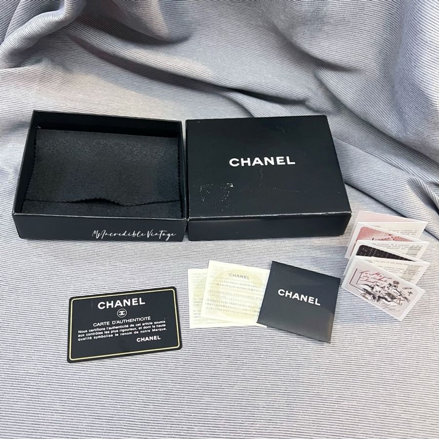 Chanel 淺粉紅色荔枝皮短銀包-5