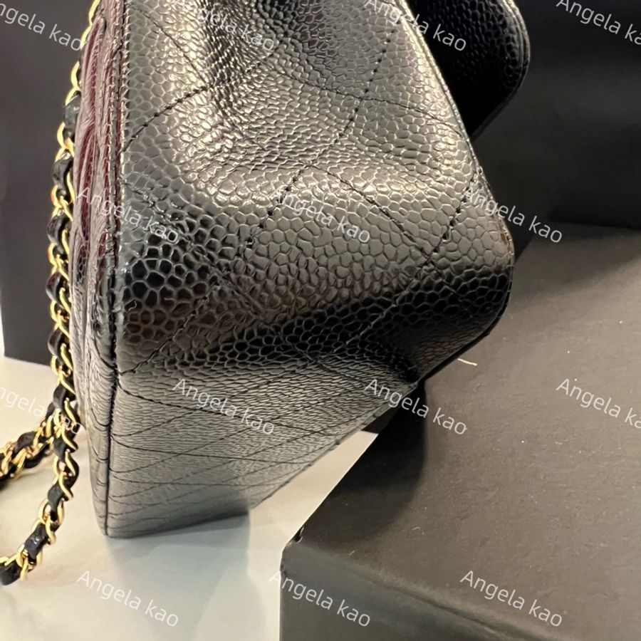 Chanel CF25黑金牛專櫃保固中/晶片款/經典口蓋包-2