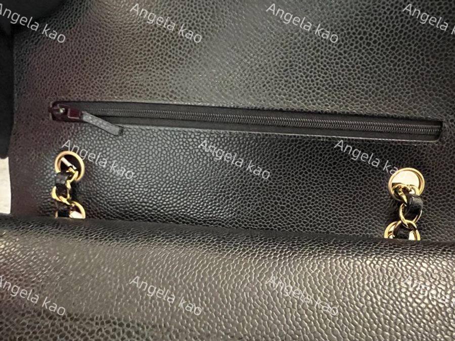 Chanel CF25黑金牛專櫃保固中/晶片款/經典口蓋包-6