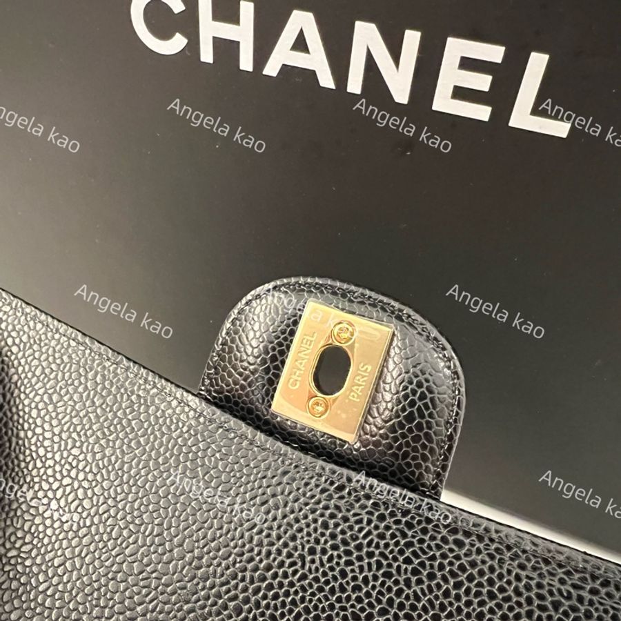 Chanel CF25黑金牛專櫃保固中/晶片款/經典口蓋包-16