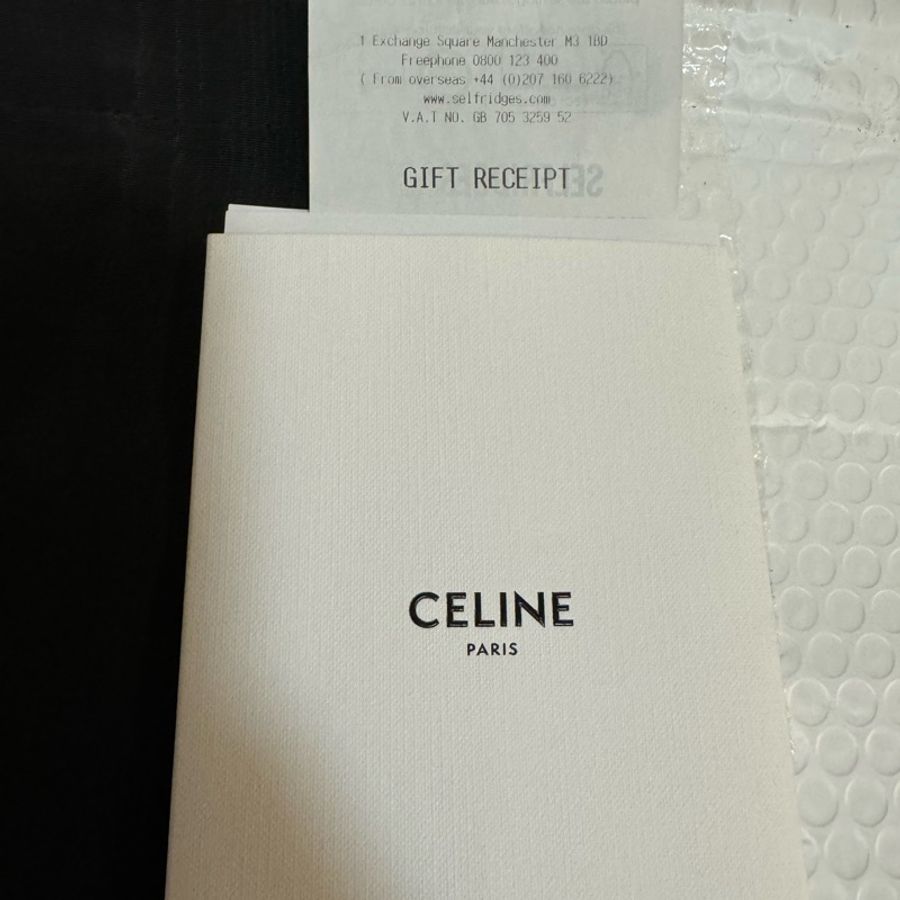 Celine Ava bag 經典白老花 腋下包 半月包 hobo bag-11