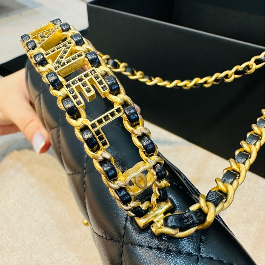 24C WOC CHANEL 鏈子皮夾-15