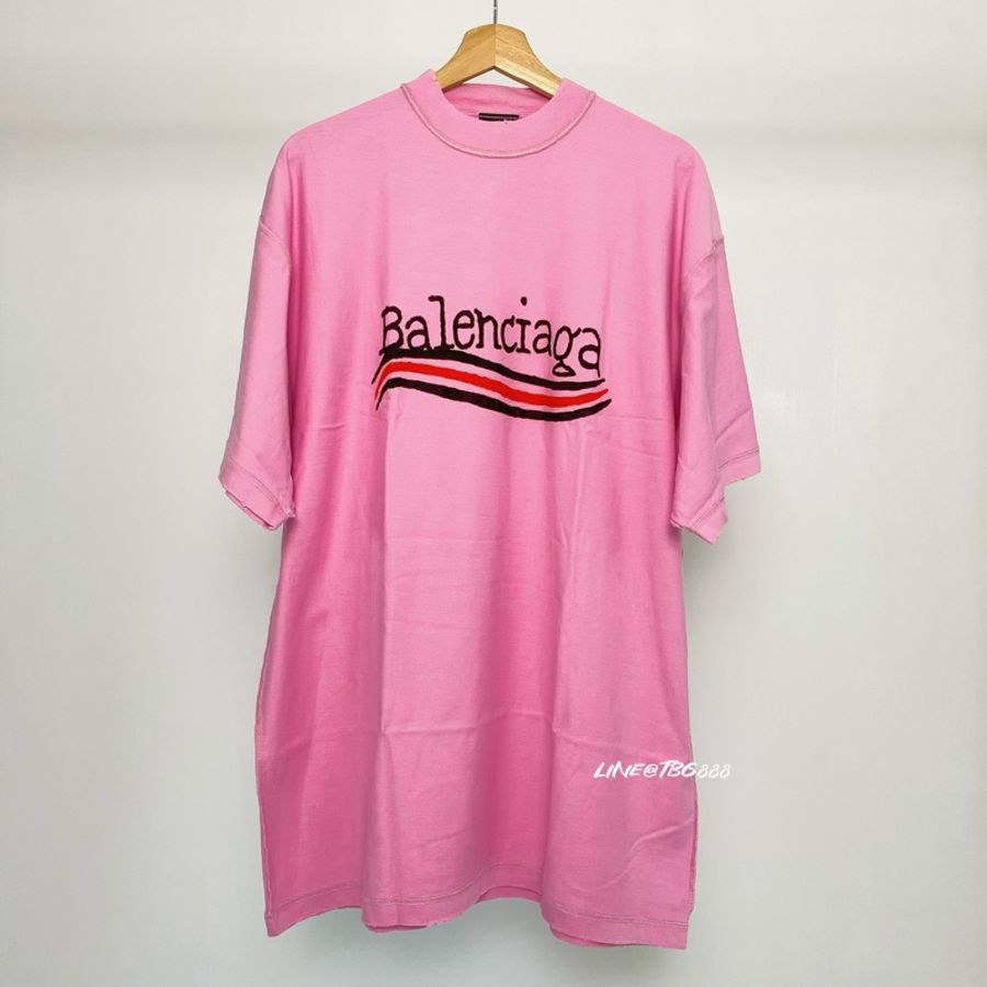 Balenciaga inside out Oversized 短Tee 巴黎世家 上衣 t-shirt 螢光粉 粉色-0