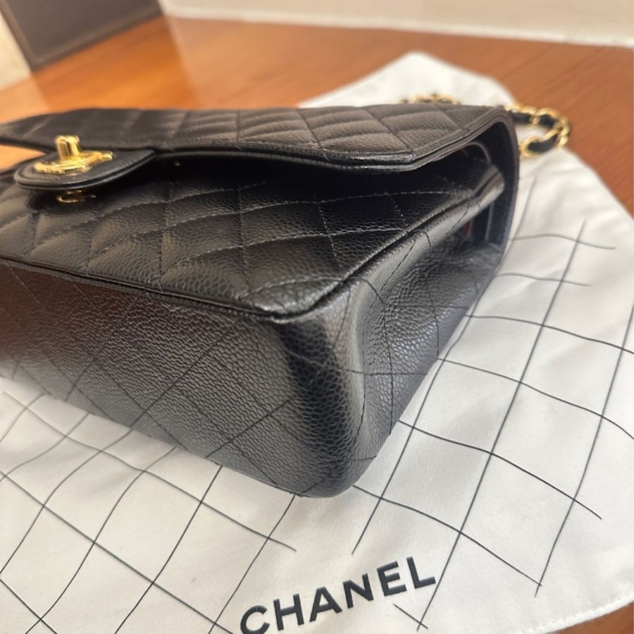 CHANEL 黑荔枝金雙C COCO25-7