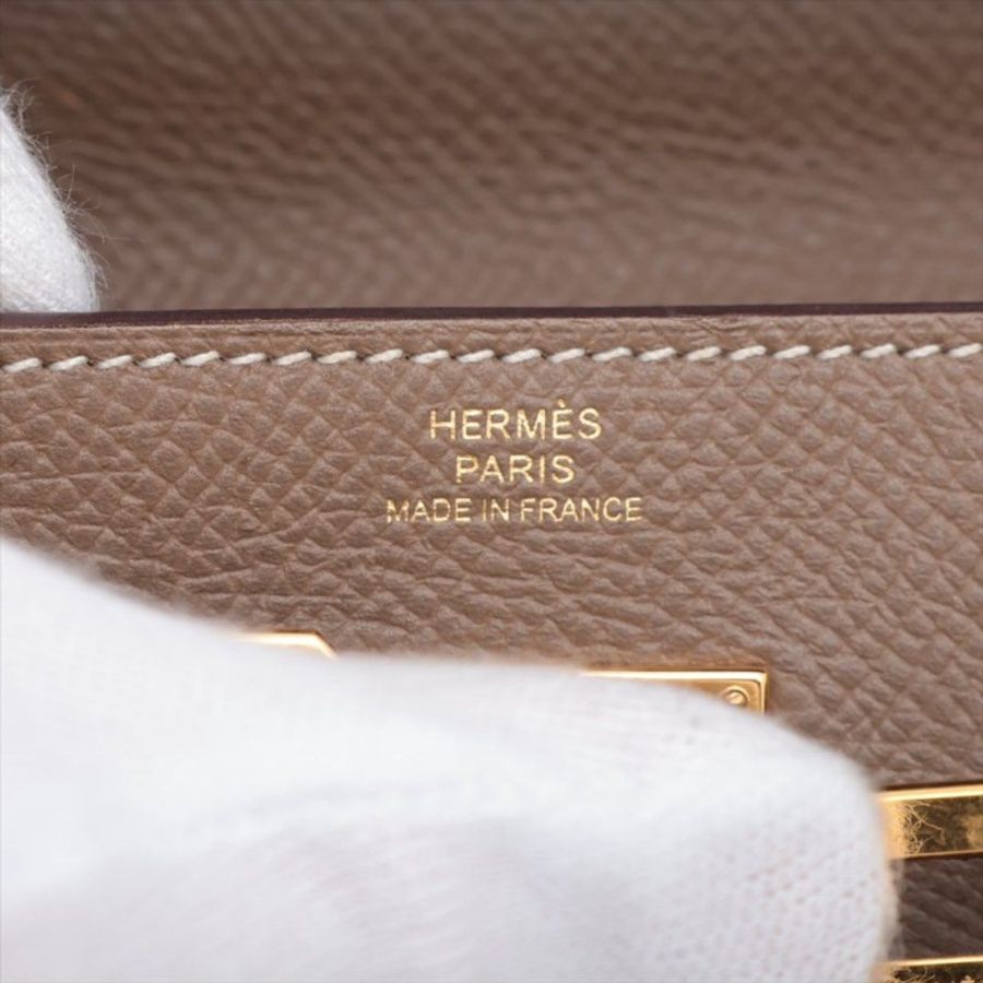 Hermes kelly to go Etoupe Epsom GHW 大象灰Stamp A 預訂貨品-2