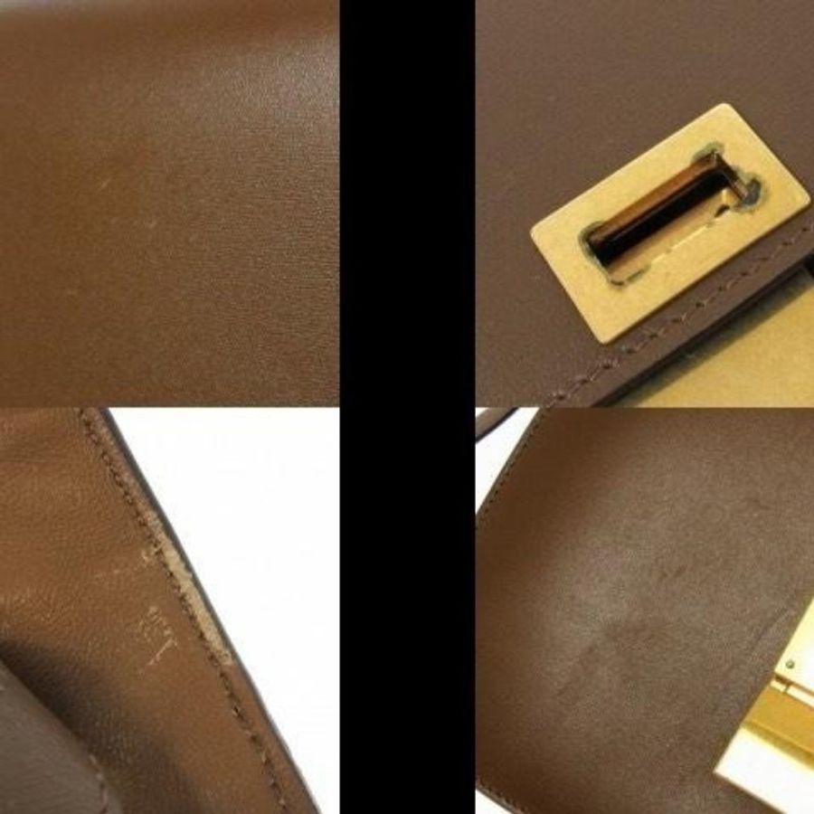 [搬家出清] Old Celine classic box medium 金棕色-9