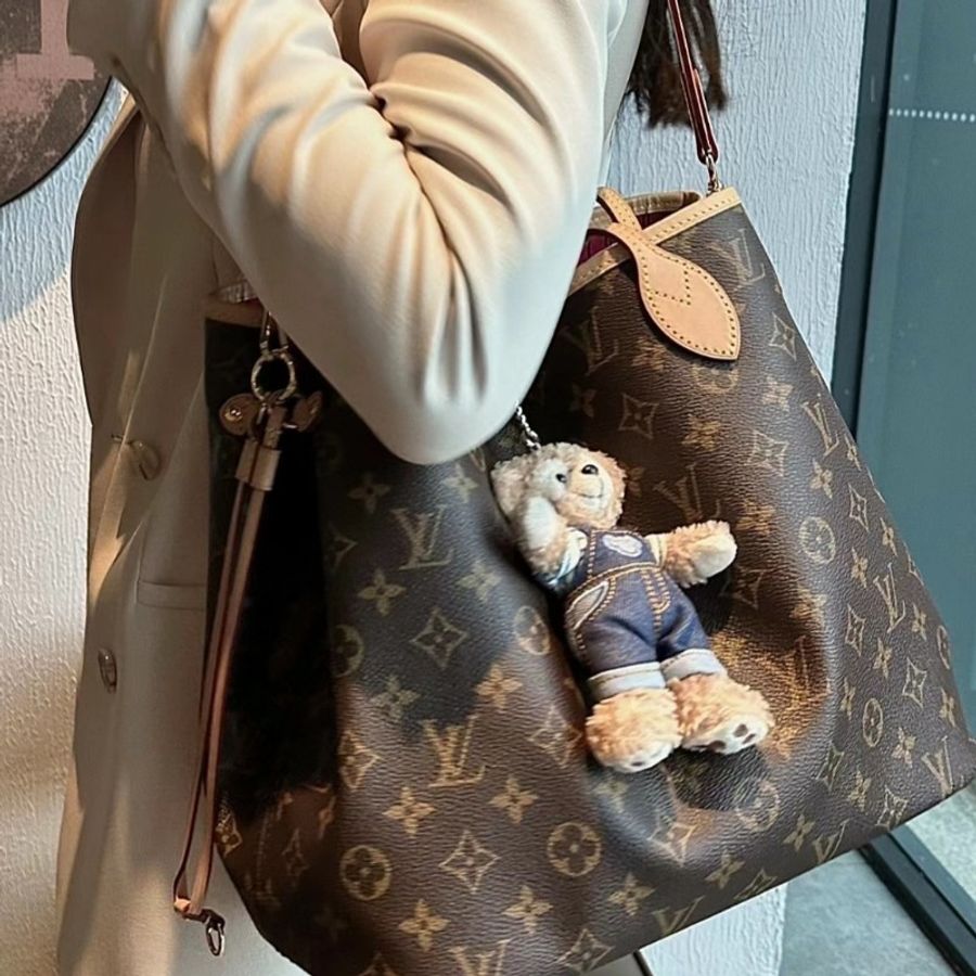 LV neverfull GM 老花 大號肩背包 購物包 媽媽包-3