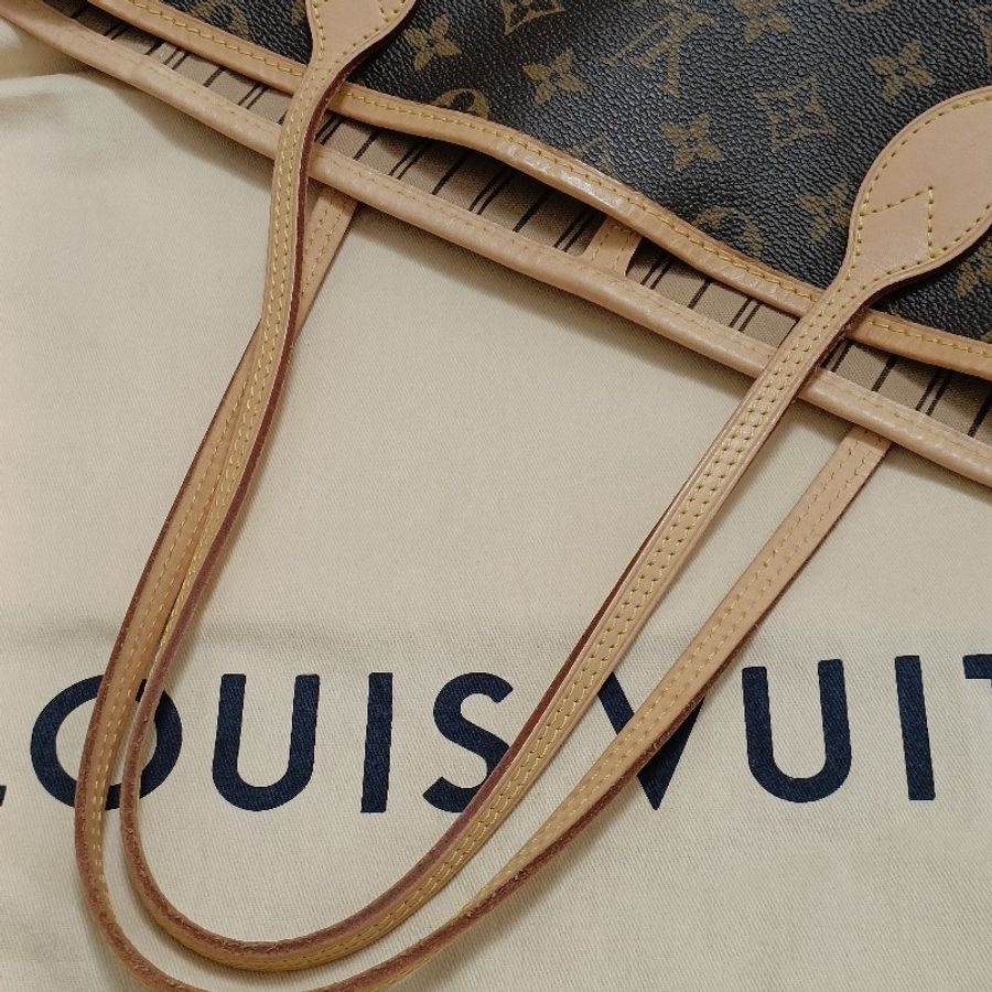 LV neverfull GM 老花 大號肩背包 購物包 媽媽包-29