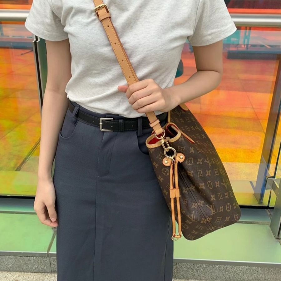 LV neverfull GM 老花 大號肩背包 購物包 媽媽包-33