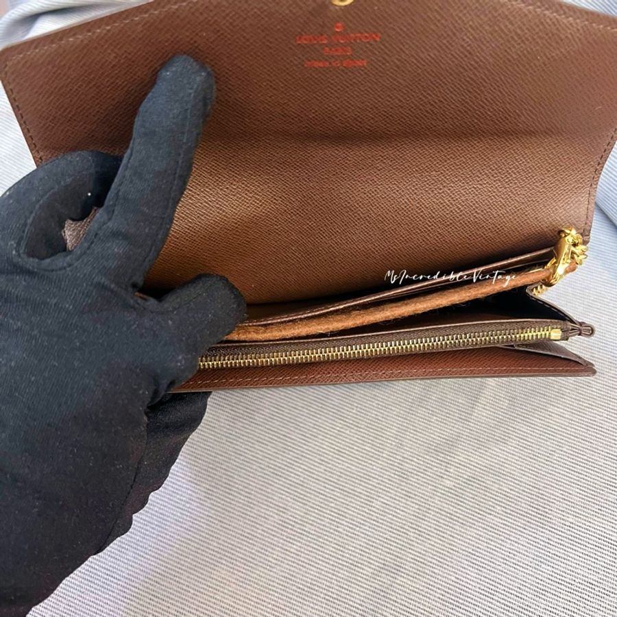 LV 啡色棋盤長銀包 ✨(免打孔)免費附加長鏈變成WOC-25