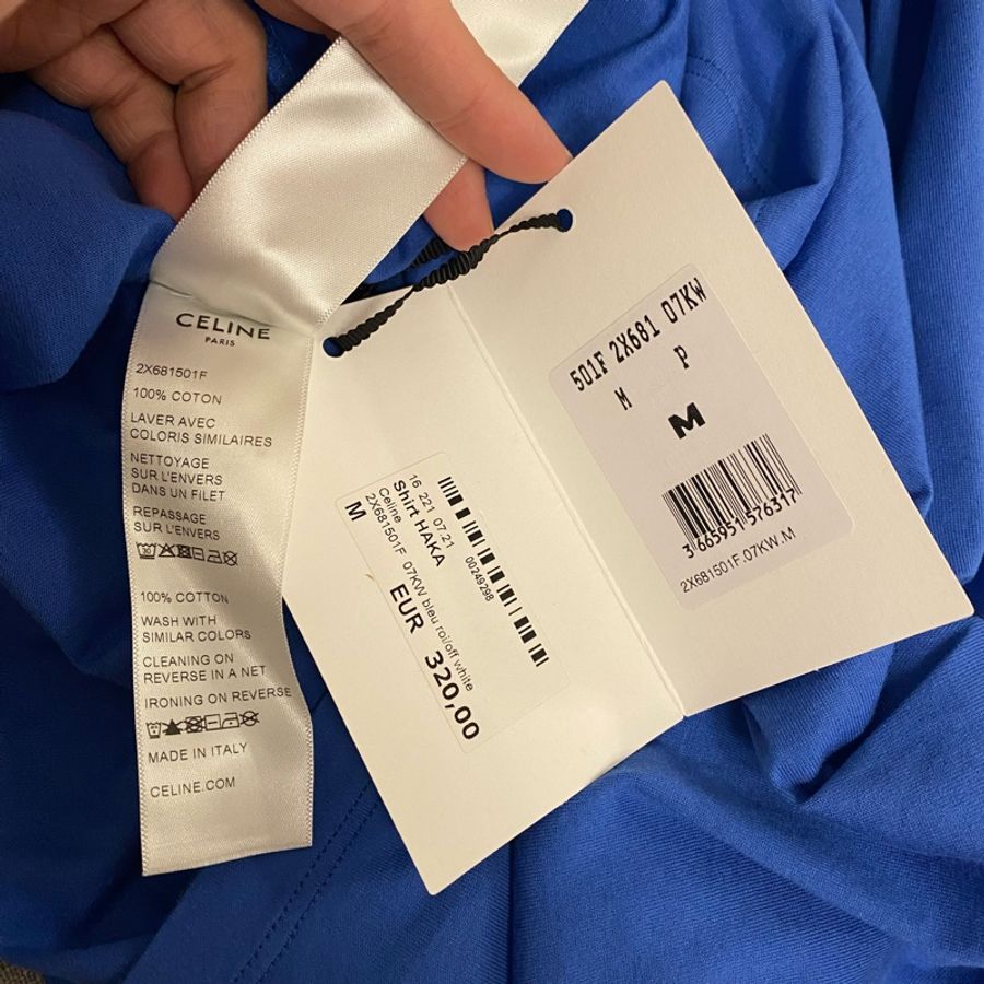Celine blue oversized t shirt M T恤-6