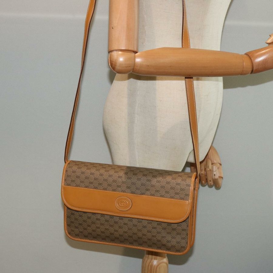 【日本直送】GUCCI Micro GG Supreme 單肩包 PVC 皮革 米色 004 904 0261 正品 ep4329-23