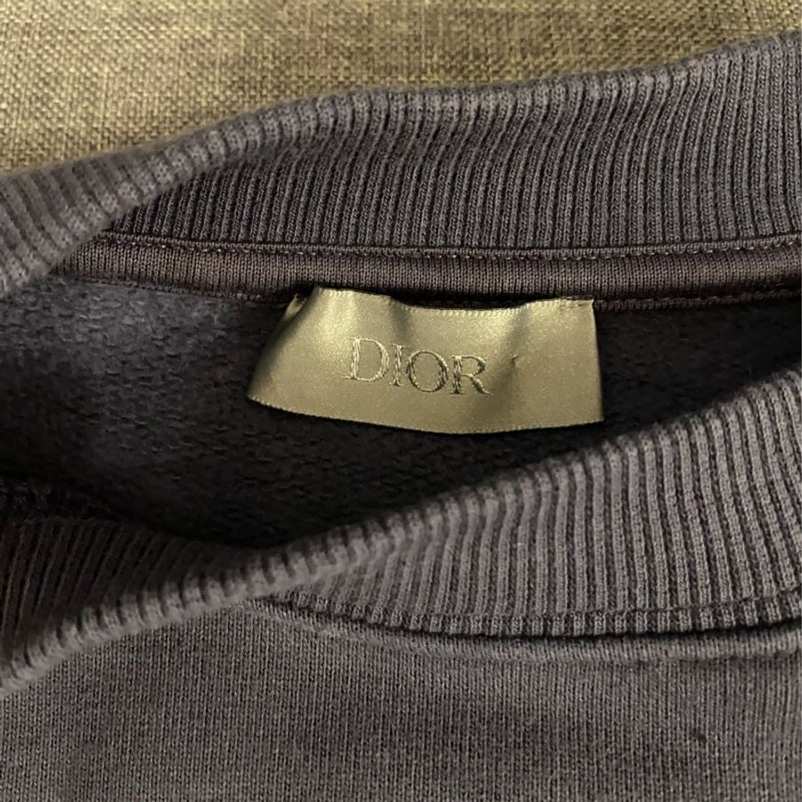 Dior Purple CD icon embroidered logo sweatshirt S 衛衣-3