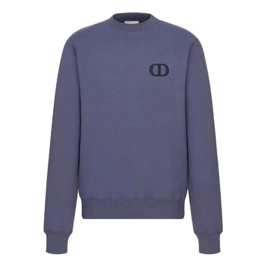 Dior Purple CD icon embroidered logo sweatshirt S 衛衣-0