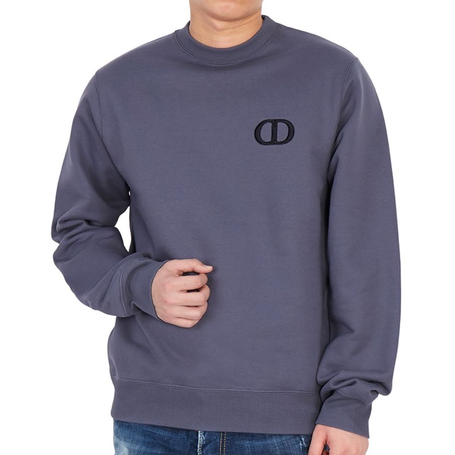 Dior Purple CD icon embroidered logo sweatshirt S 衛衣-7
