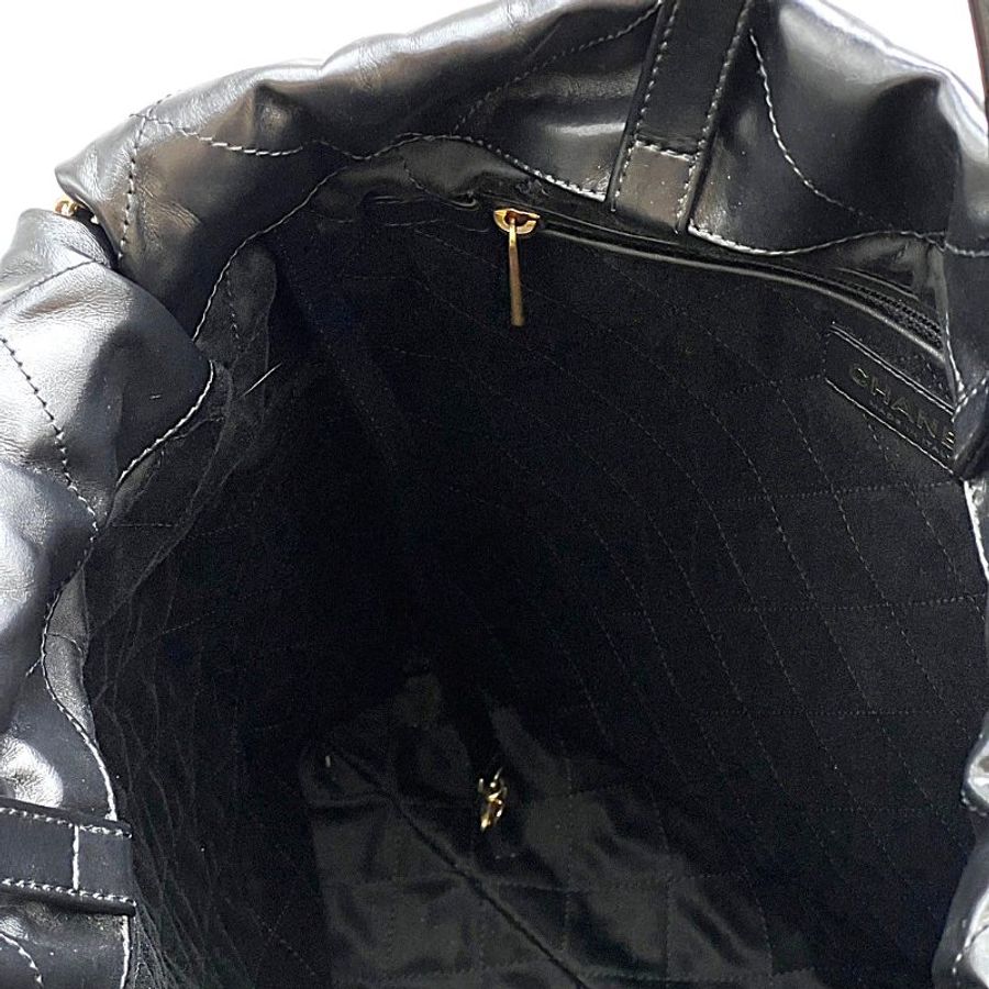 CHANEL 22 雙肩Hobo bag - 小號黑金-3