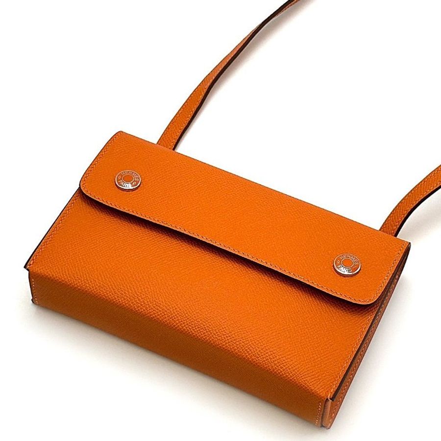 HERMES Snap wallet - 經典橘-5