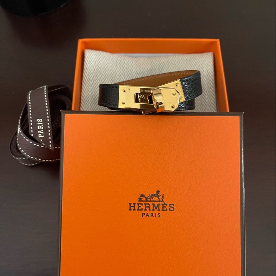Hermes Kelly double tour皮手環-0