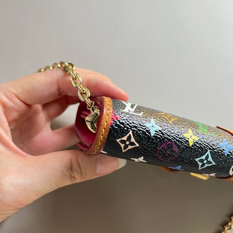 LV 限量款村上隆黑彩長夾-4