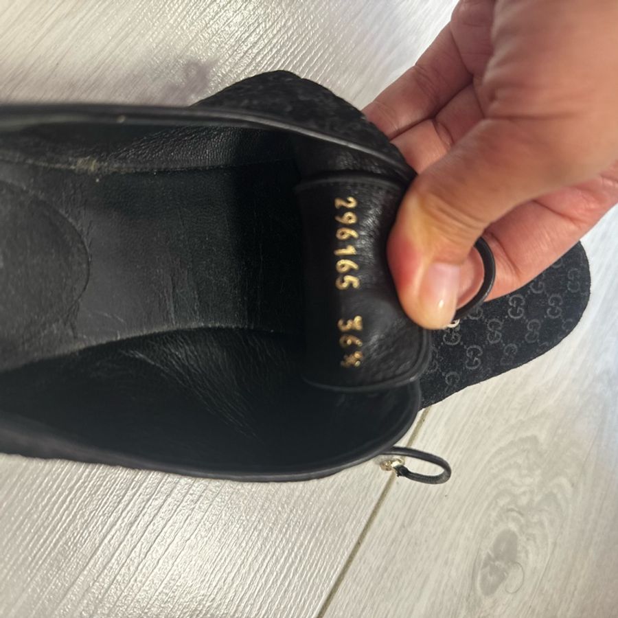 GUCCI 二手絨布牛津鞋-9