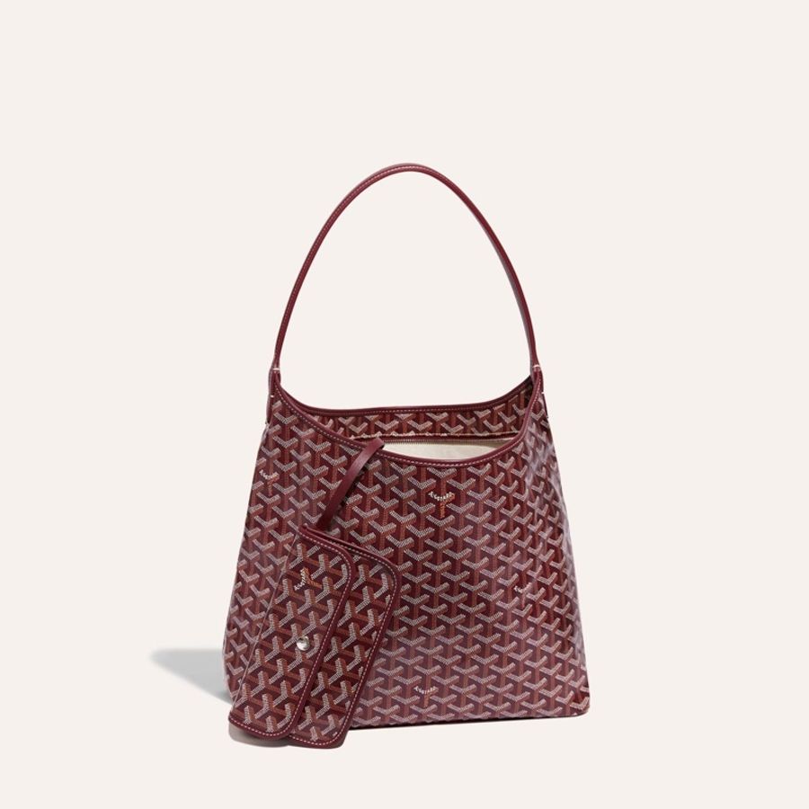 特價92800 全新goyard hobo bag 酒紅色-2
