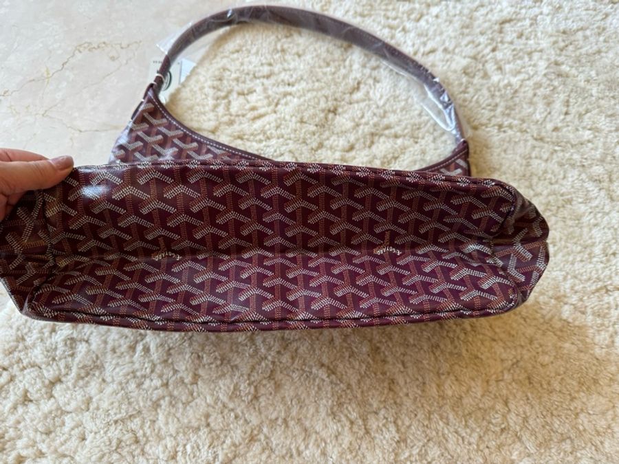 特價92800 全新goyard hobo bag 酒紅色-11