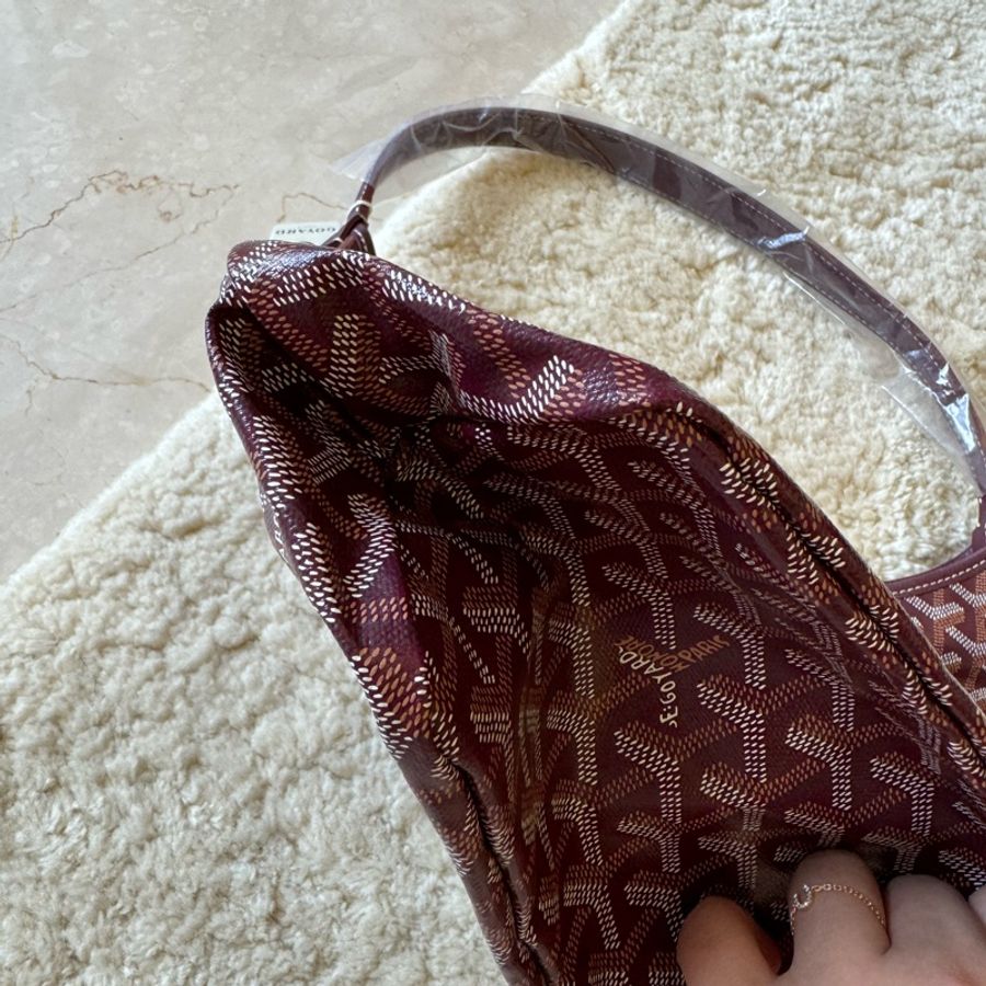 特價92800 全新goyard hobo bag 酒紅色-13