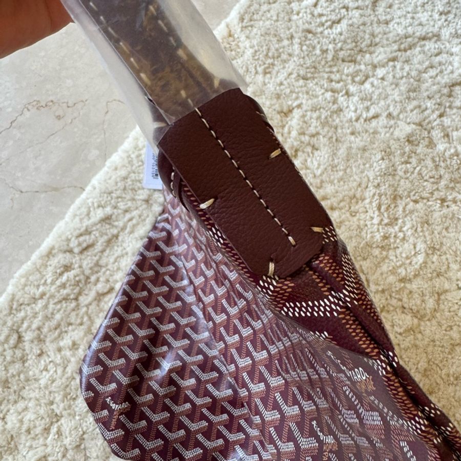 特價92800 全新goyard hobo bag 酒紅色-15