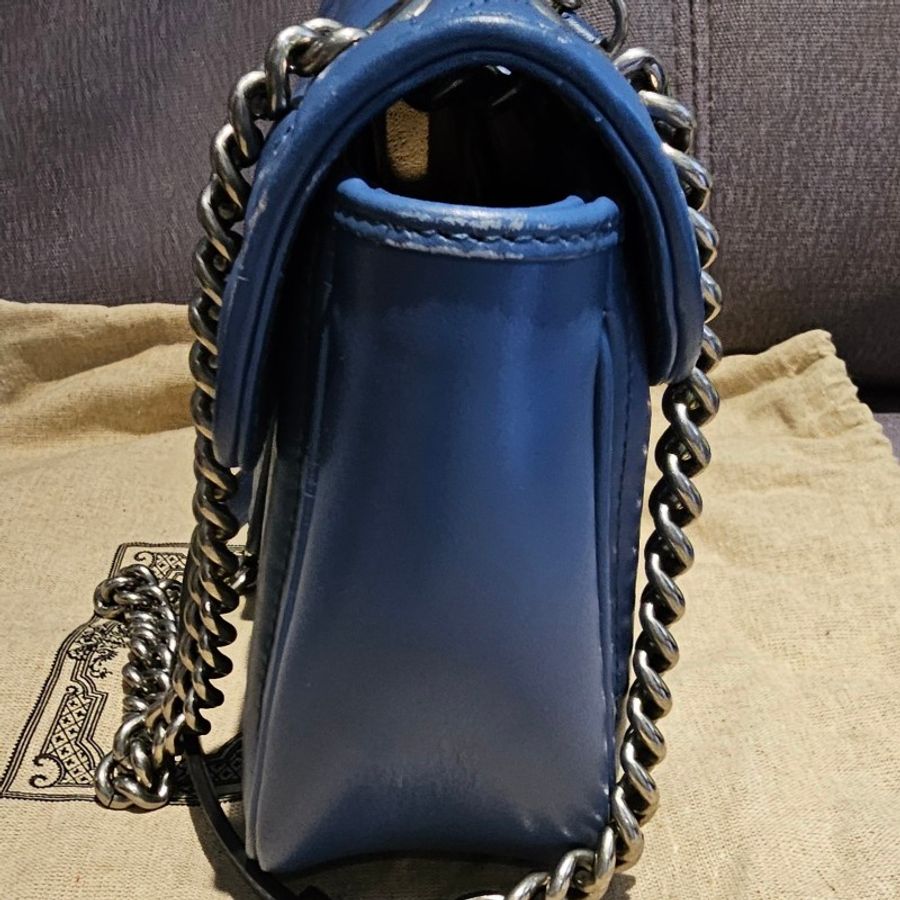 Gucci 馬夢鏈條扣式斜背/肩背中古包-9