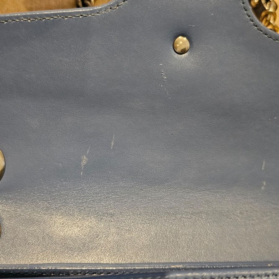 Gucci 馬夢鏈條扣式斜背/肩背中古包-16