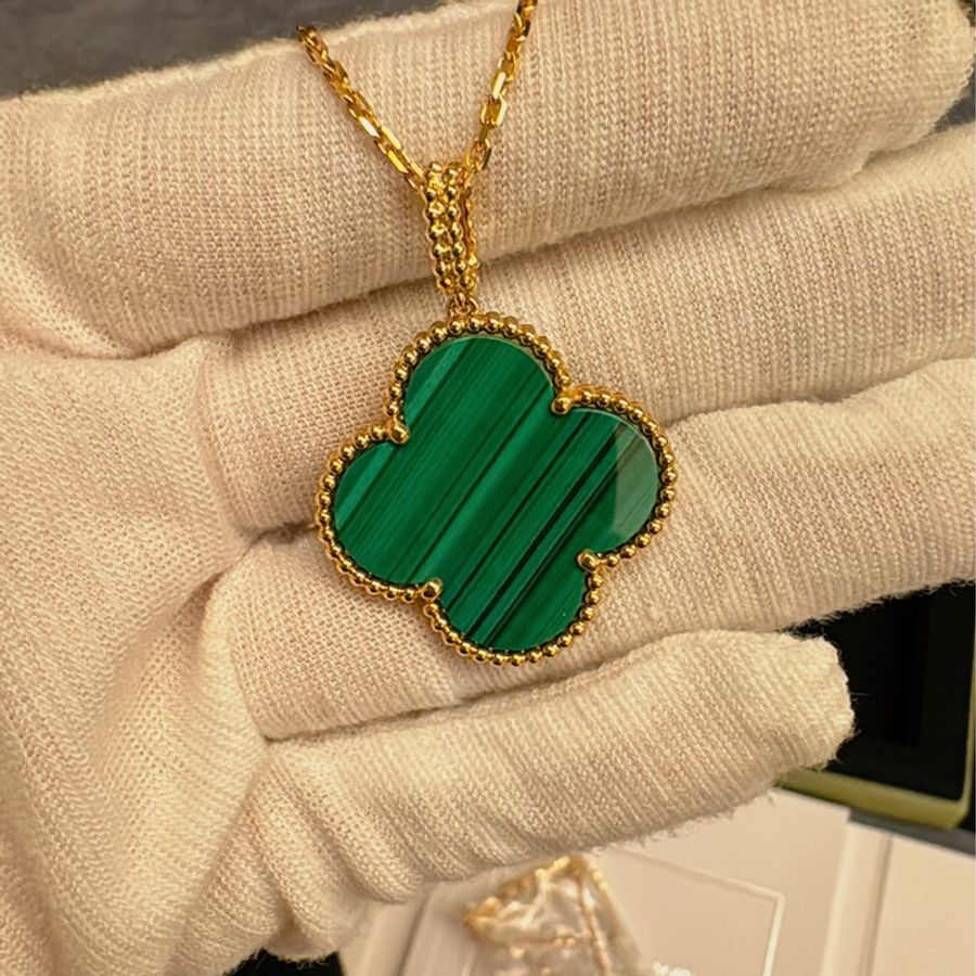 Van Cleef & Arpels 梵克雅寶 大號四葉草 孔雀石-2