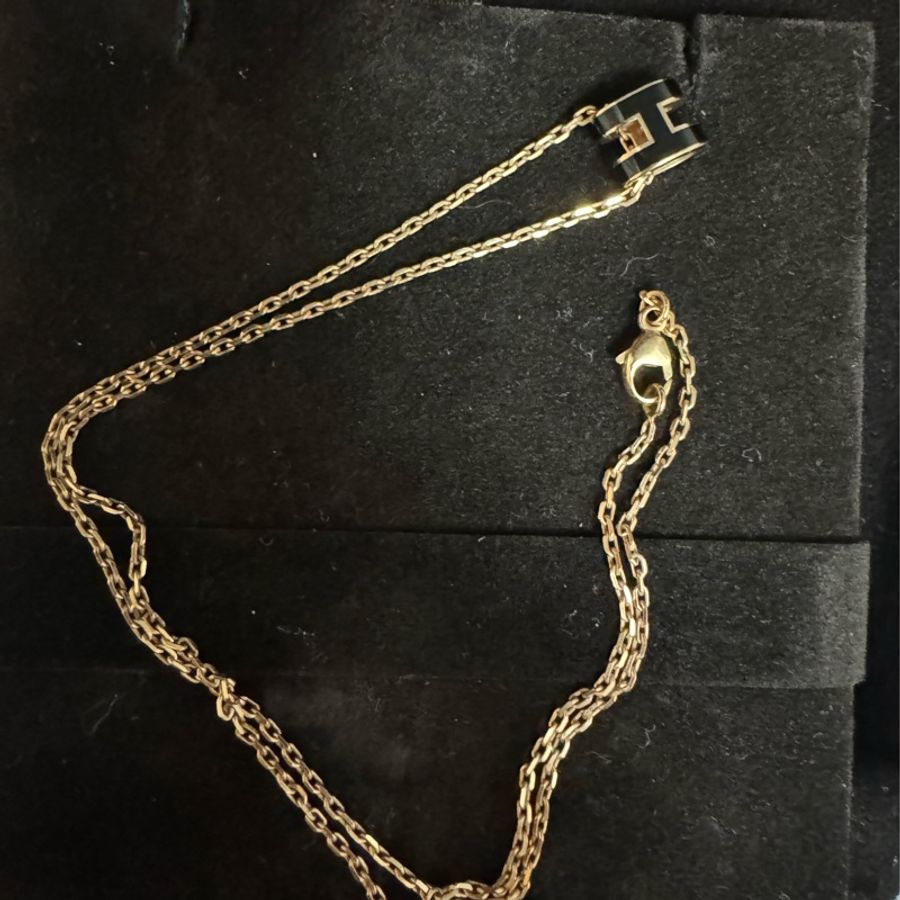 Hermes mini pop h necklace-3