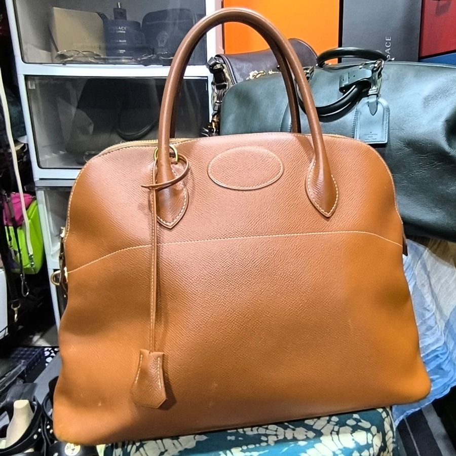 愛馬仕 Hermès (Hermes) bolide 35 焦糖色-5