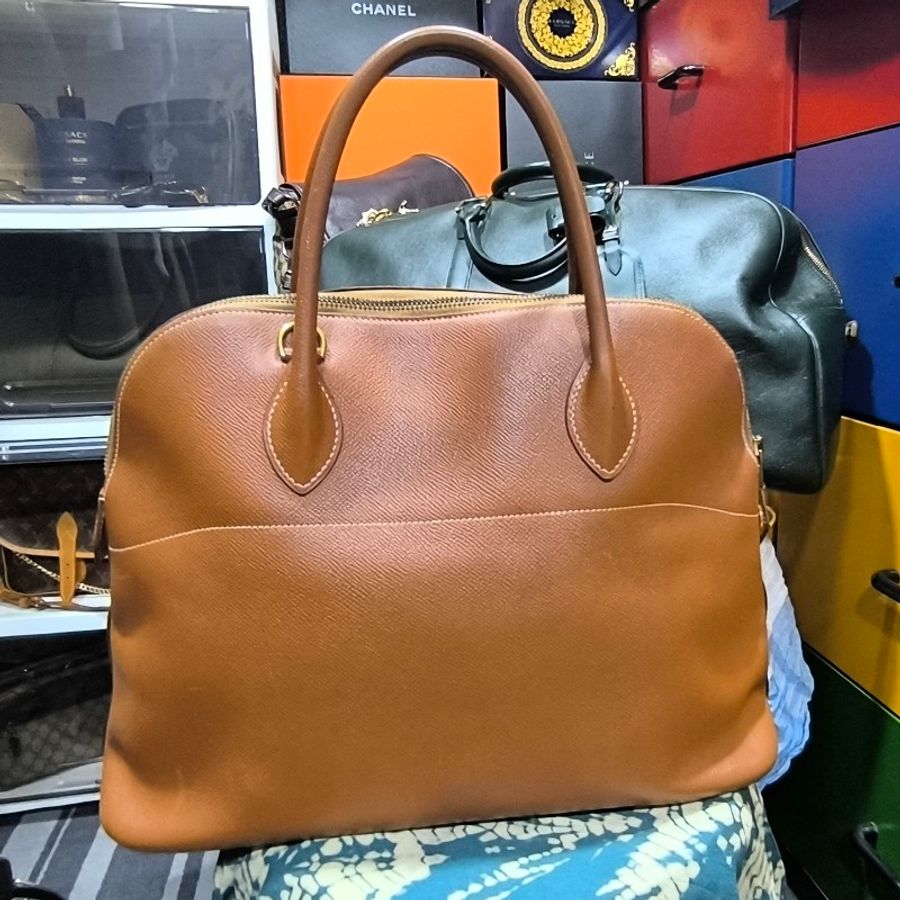 愛馬仕 Hermès (Hermes) bolide 35 焦糖色-6