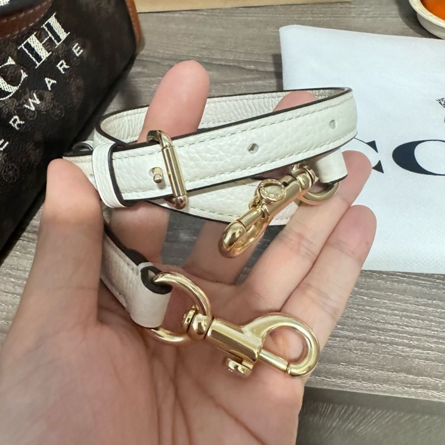 《限時降價》Coach 托特包 30 馬車 棕色 白色 肩背包 側背包 斜跨包 斜背包 男女包-4