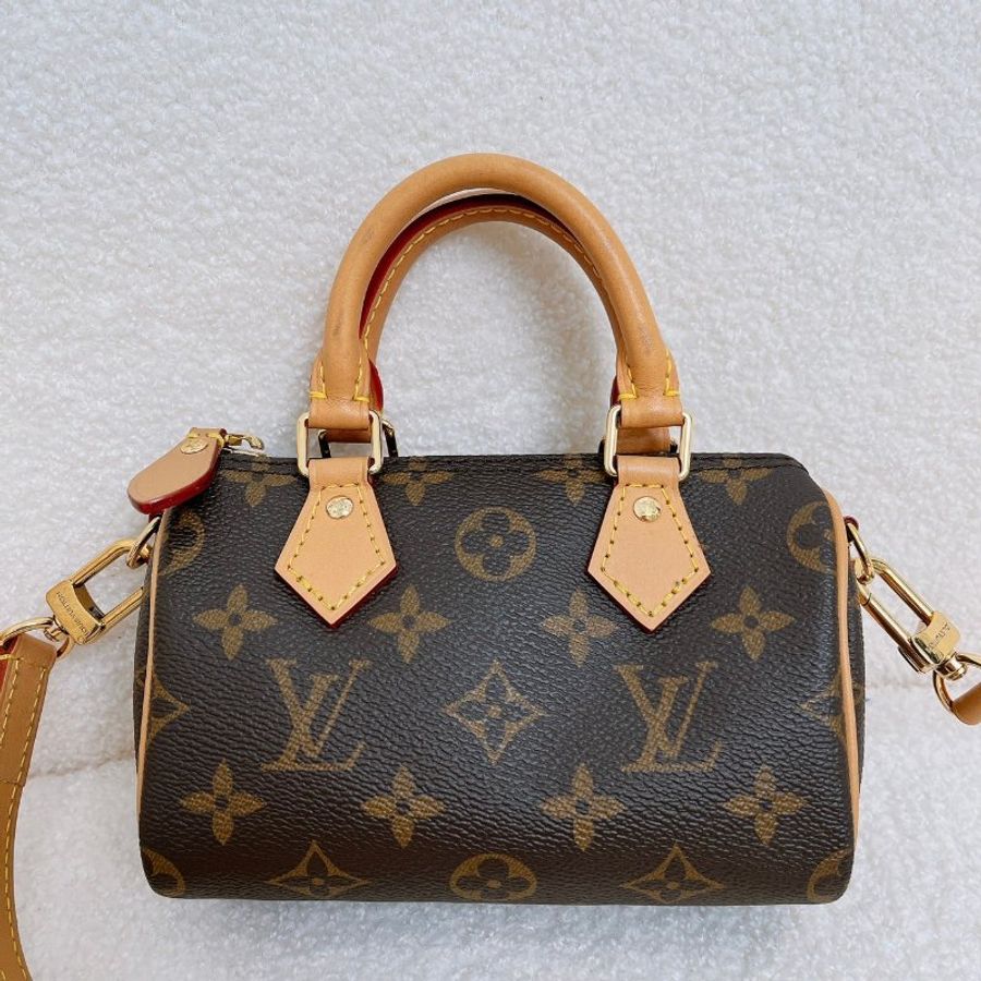 LV 新款 NANO SPEEDY 可調節 肩帶 波士頓包 M81085-1