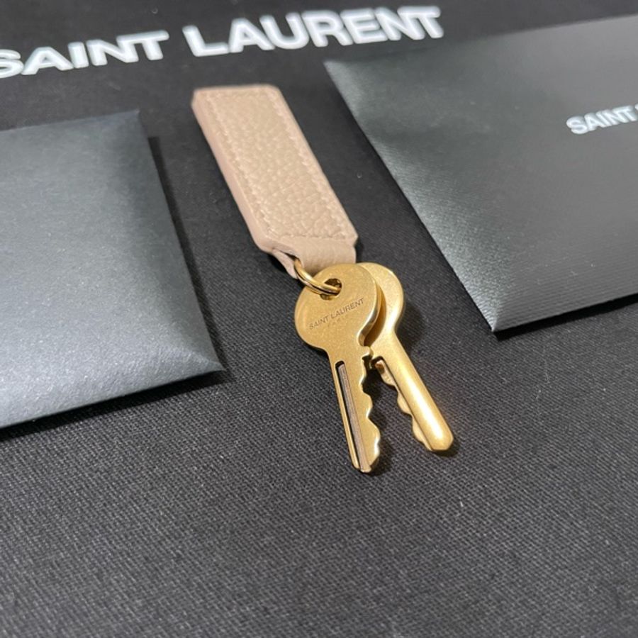 【SAINT LAURENT】【ysl】聖羅蘭 SAC DE JOUR粒面皮革柔軟BABY手袋-深米色-4