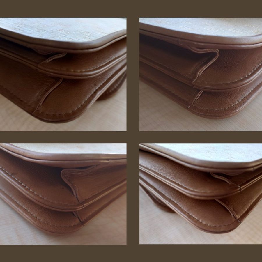 [日本進口] 稀有 Gucci 2way 肩帶 Micro GG 帆布皮革 Old Gucci 中古包／二手包／復古包/現貨【CREEK VINTAGES】-4