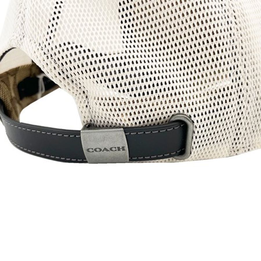 【全新】COACH 字母LOGO牛仔鴨舌/棒球網帽(奶茶色)-3