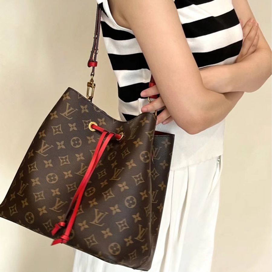 Lv NeoNoe BB Bag 紅色水桶肩背包❤️爆款甜甜價釋出💫-1