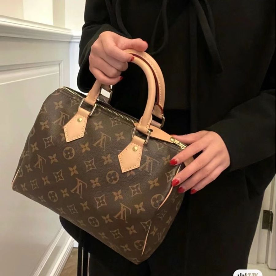Lv Speedy 25 老花枕頭包🤎奧黛麗赫本同款❤️🔥男女適用款❤️-4