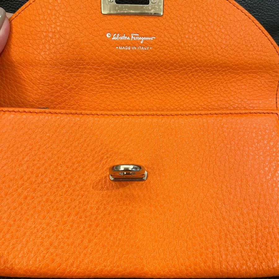 Salvatore Ferragamo 皮夾/銀包 愛瑪仕橘-4