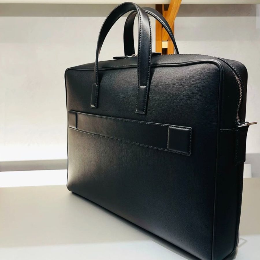 Bally 男款 Mythos 紅白條紋商務公事包 黑色《2024季度★全新商品 》-7